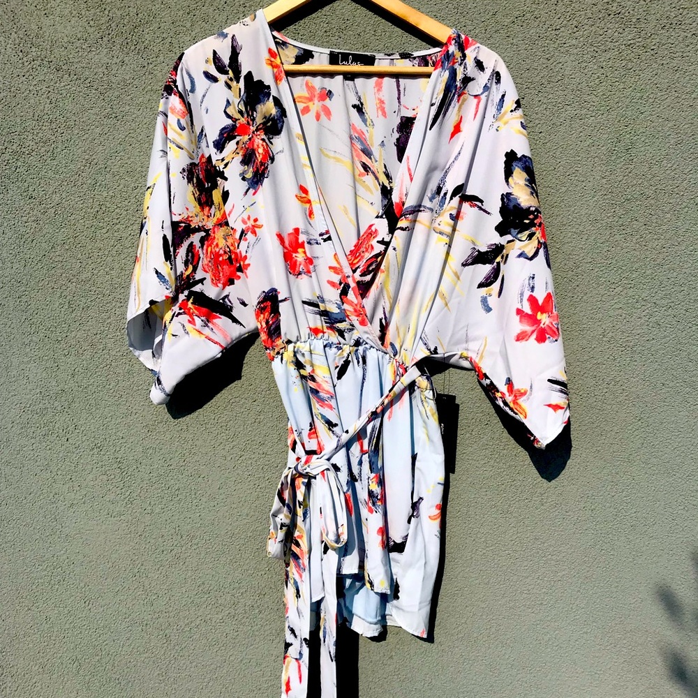Lulu’s tie wrap romper